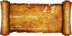 Lampel Edina névjegykártya